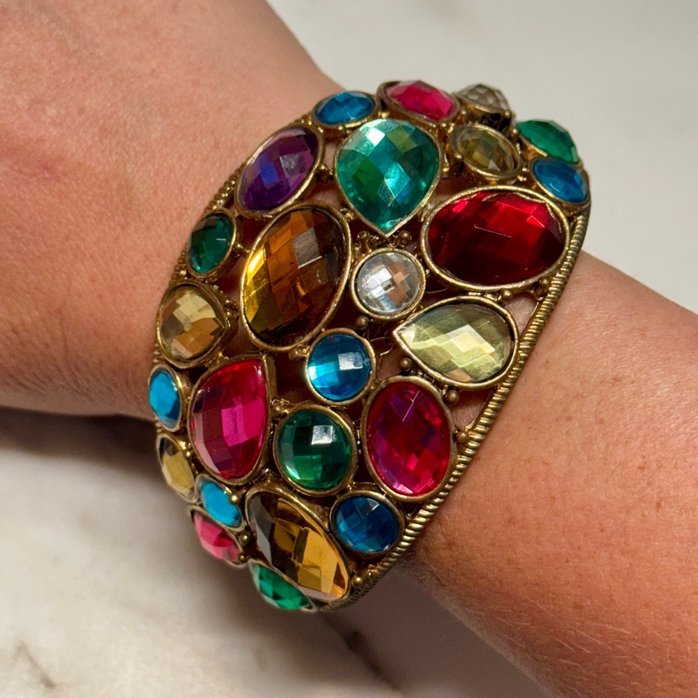 Colorful jeweled bracelet